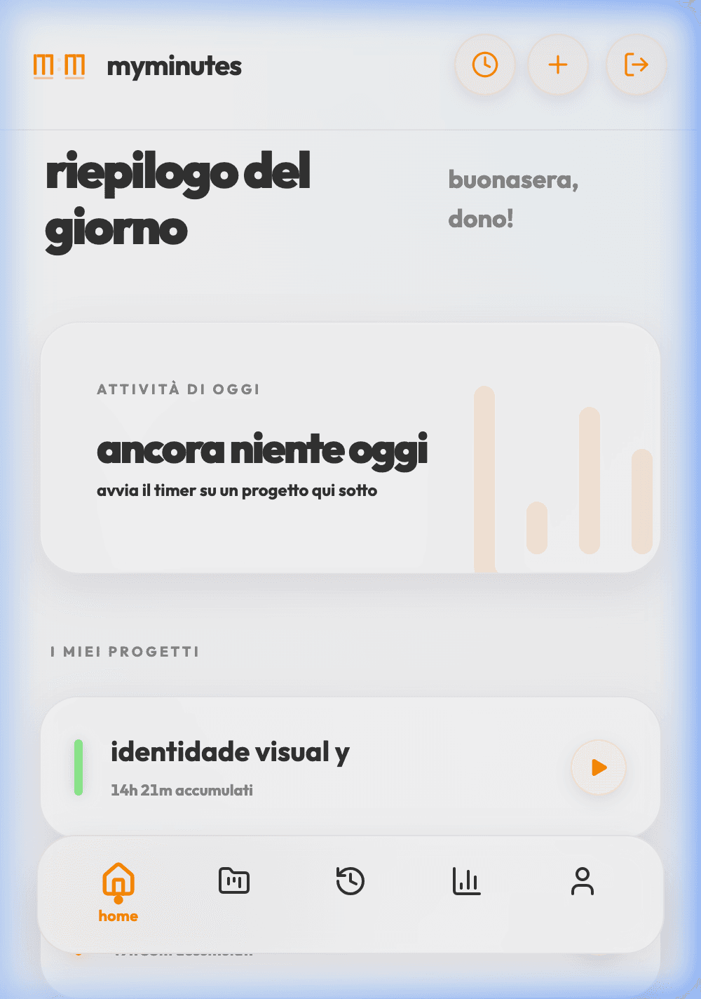myminutes App Screen